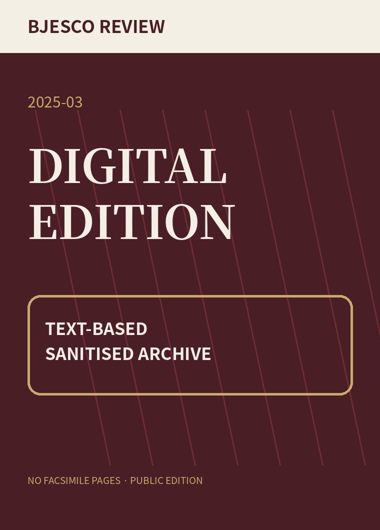 BJESCO Review · Mac 2025